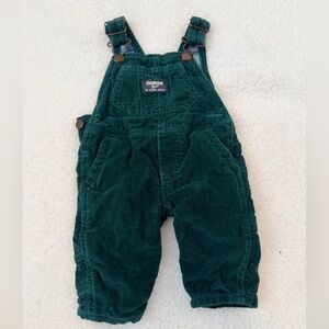 OshKosh B'gosh Green Corduroy Overalls